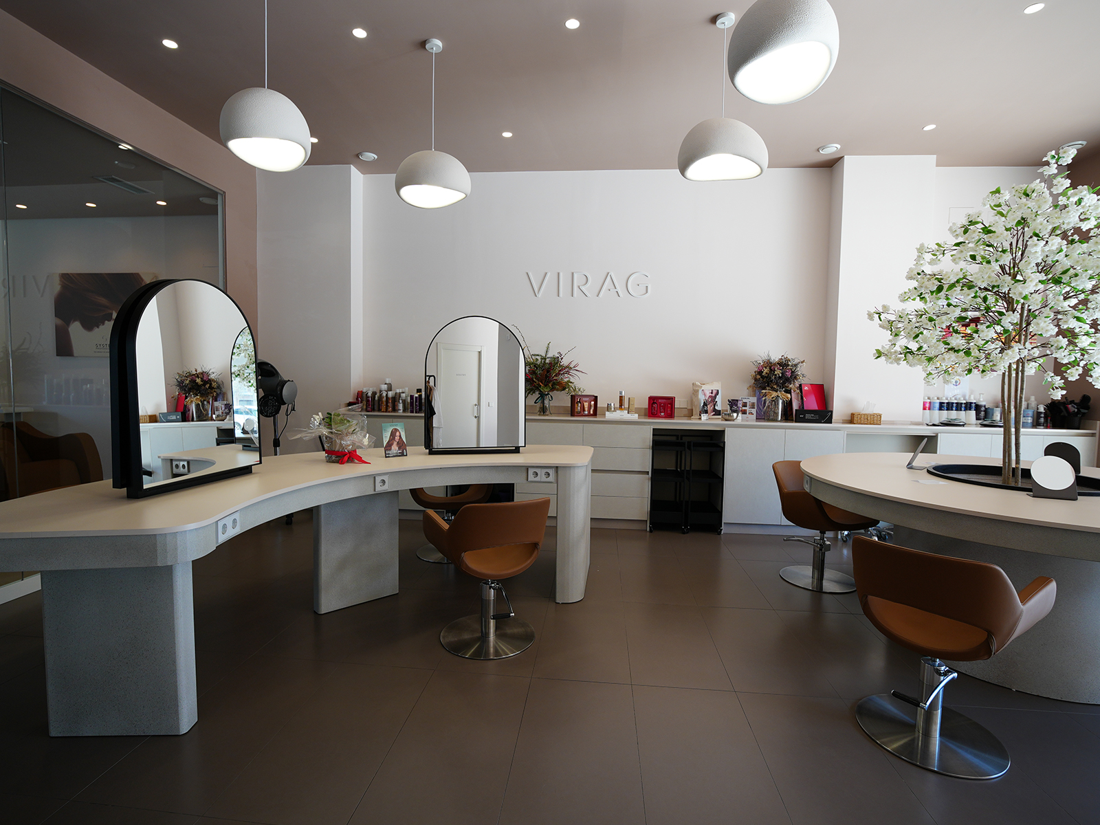 Detalle salón VIRAG coloración Murcia
